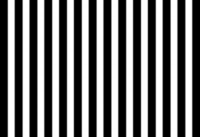 Tapete Schwarz-weiße gerade vertikale Streifen