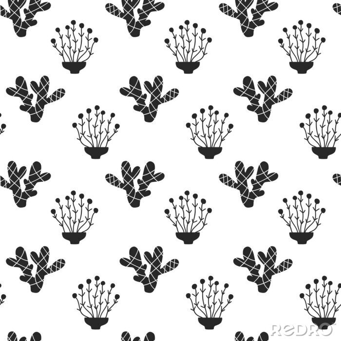 Tapete Schwarz-weiße Wüstennatur