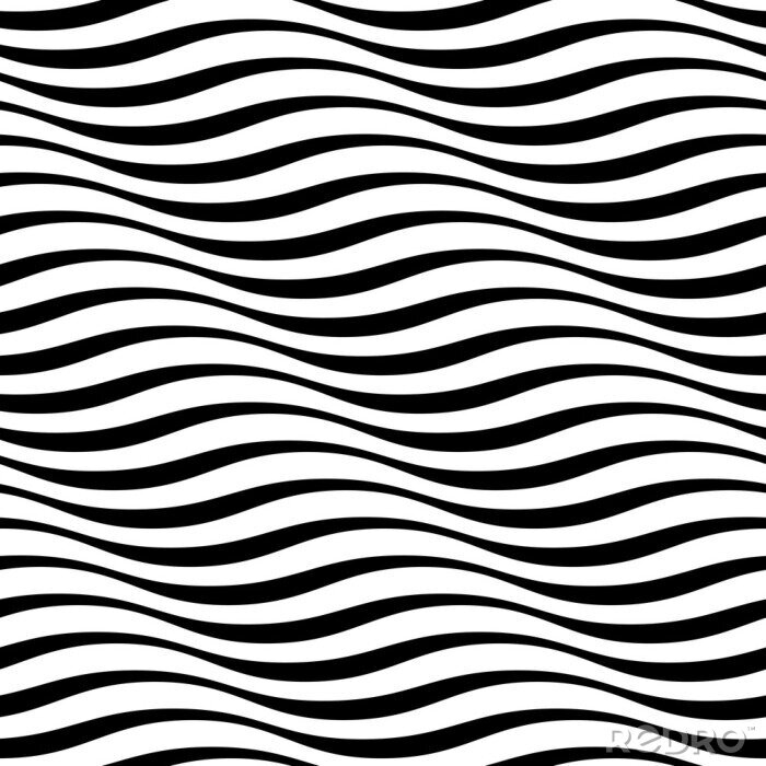 Tapete Schwarz-weißes Motiv Zebrastreifenmuster