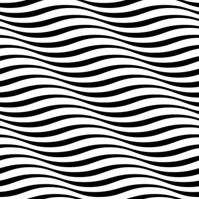 Tapete Schwarz-weißes Motiv Zebrastreifenmuster