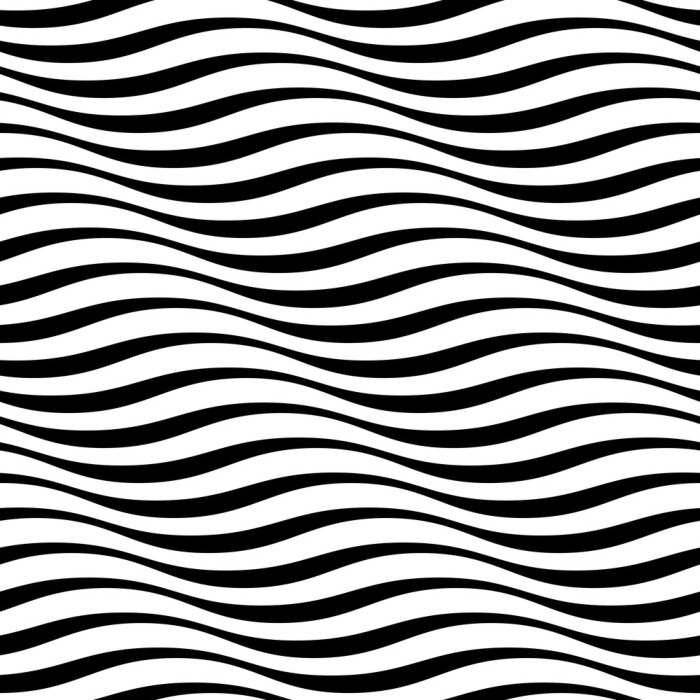 Tapete Schwarz-weißes Motiv Zebrastreifenmuster