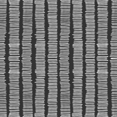 Tapete Schwarz-weißes Muster mit kleinen Streifen