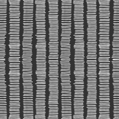 Tapete Schwarz-weißes Muster mit kleinen Streifen