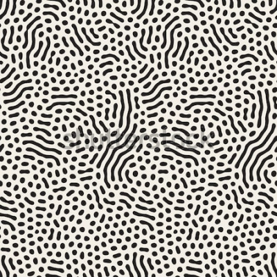 Tapete Schwarze abstrakte Formen