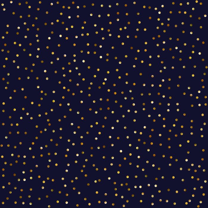 Tapete Schwarzes Muster mit Punkten in heller Farbe