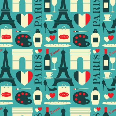 Tapete Seamless Background Paris