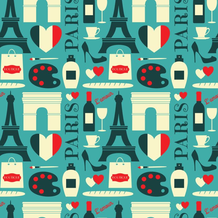 Tapete Seamless Background Paris