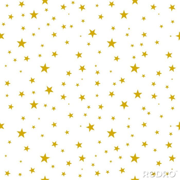 Tapete seamless background with stars pattern gold yellow yellow