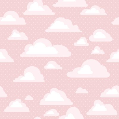 Tapete seamless pattern with clouds