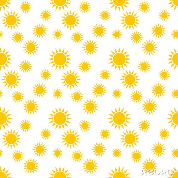 Tapete Seamless pattern with suns