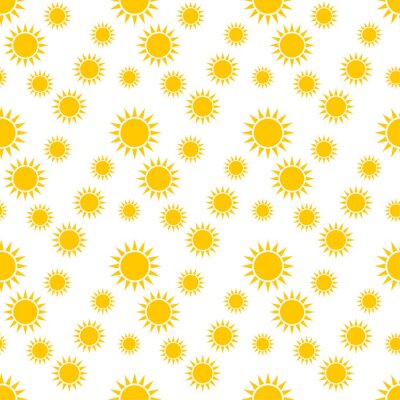 Tapete Seamless pattern with suns