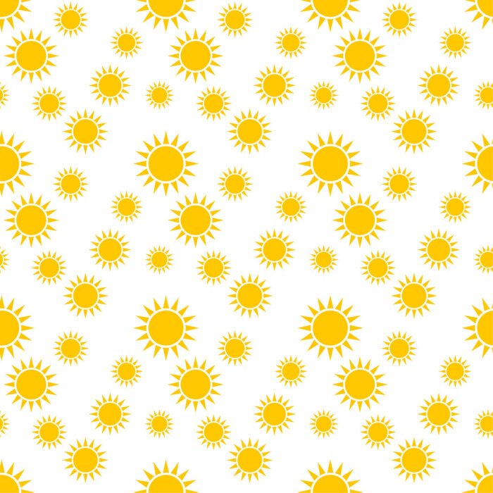 Tapete Seamless pattern with suns