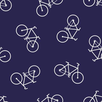 Tapete simple pattern with bicycle