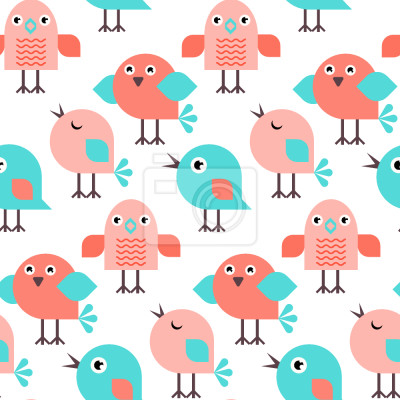 Tapete Singende Vögel