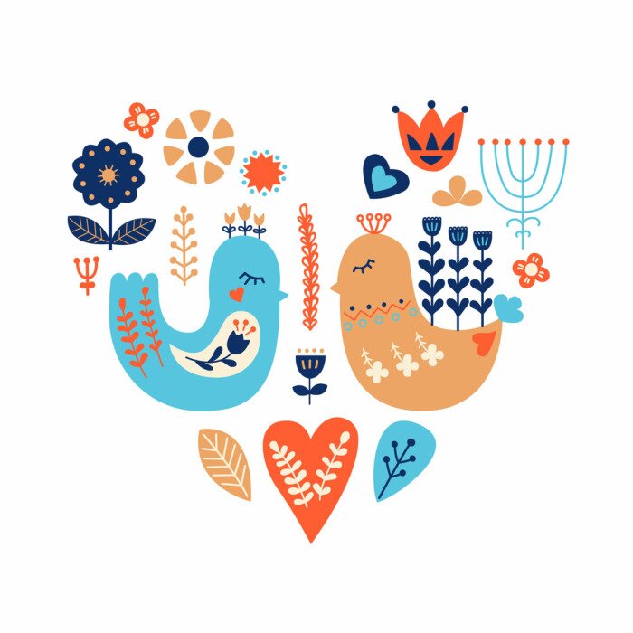 Tapete Skandinavisch-nordische Folklore