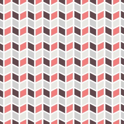 Tapete Skandinavische Geometrie in Rot- und Grautönen