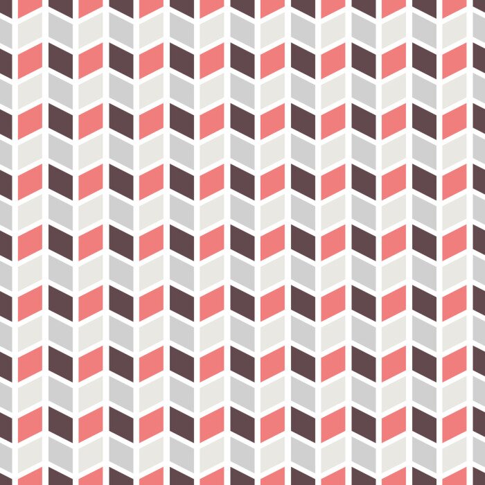 Tapete Skandinavische Geometrie in Rot- und Grautönen