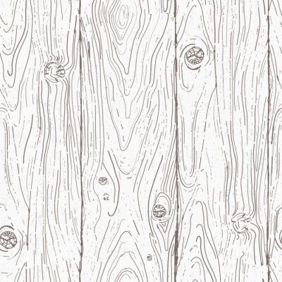 Tapete Skizzierte Holzpfähle