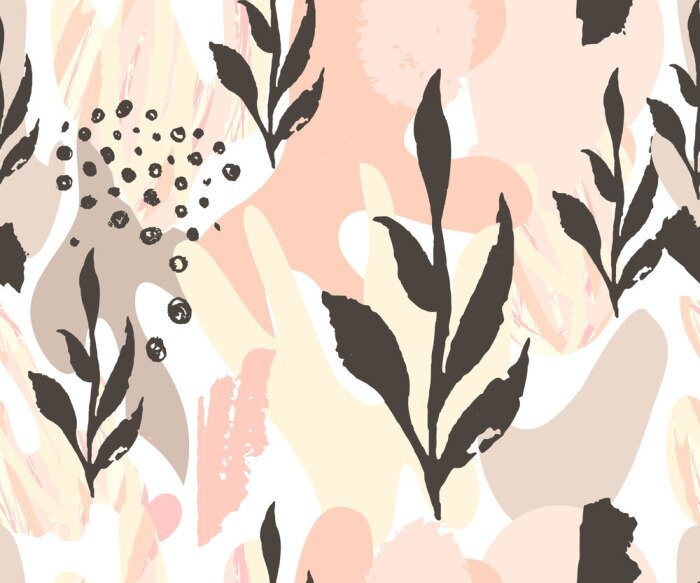 Tapete Sommerblatt-Thema