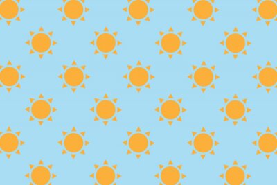 Tapete Sonnenuntergang am blauen Himmel