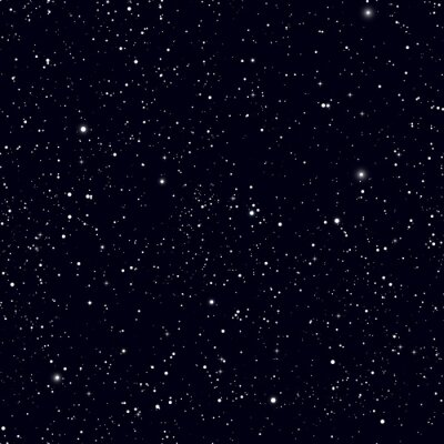 Tapete Space mit Sternen Vektor Hintergrund. Galaxie und Planeten im Kosmos-Muster