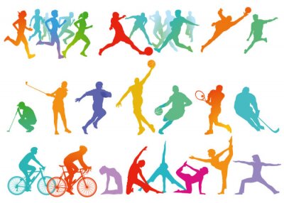 Tapete Sport Kollektion, und Freizeit isoliert