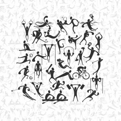 Tapete Sport Menschen Symbol