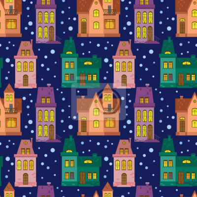 Tapete Stadt bei Nacht