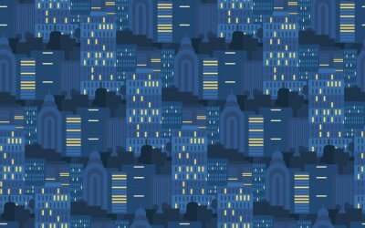 Tapete Stadt Nahtlose Muster