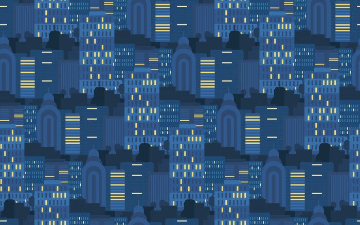 Tapete Stadt Nahtlose Muster