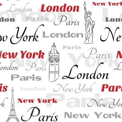 Tapete Städtische Typografie