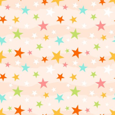 Sticker Sterne in energiegeladenen fröhlichen Farben