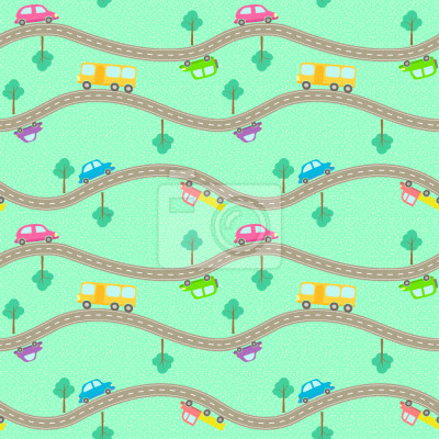 Tapete Straßen und Autos