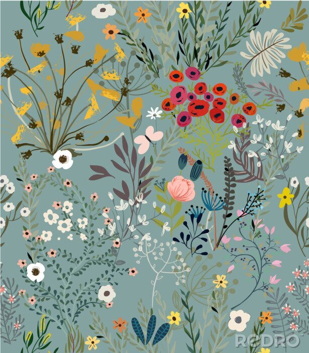 Tapete Subtile florale Motive