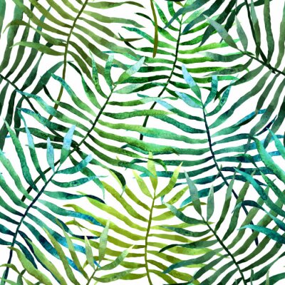 Tapete Subtiles Muster mit Blättern