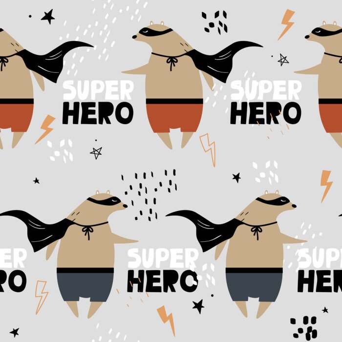 Tapete Superheld Bärchen