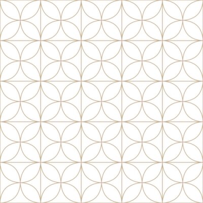 Tapete Symmetrisches geometrisches Motiv mit Kreisen