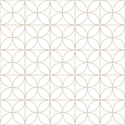 Tapete Symmetrisches geometrisches Motiv mit Kreisen