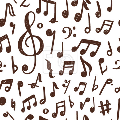 Tapete Tanz der Musiknoten