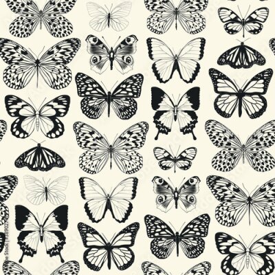 Tapete Tausende Schmetterlinge