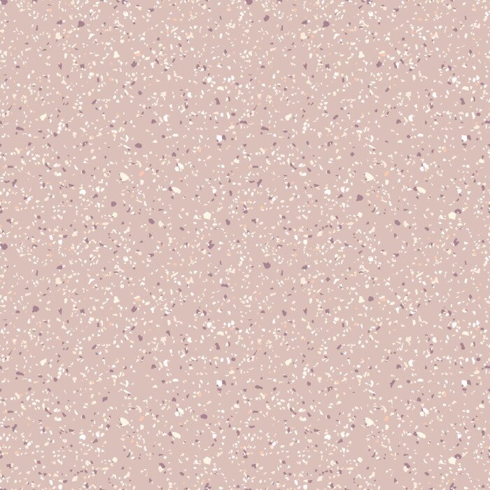 Tapete Terrazzo marble seamless pattern. Vector texture of mosaic floor with natural stones, granite, marble, quartz, limestone, colored glass, concrete. Terazzo flooring. Sandy background in pastel colors