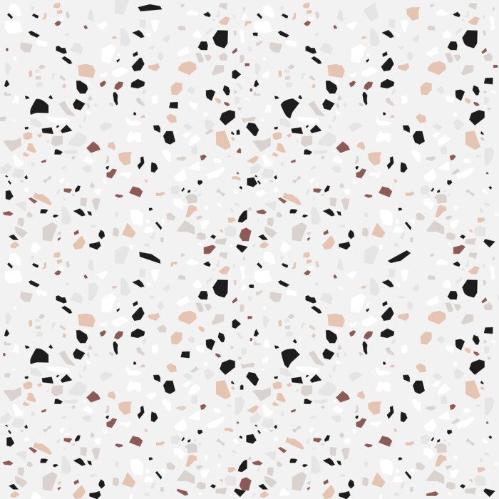 Tapete Terrazzo-Muster in Pastellfarben