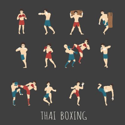 Tapete Thai-Boxen