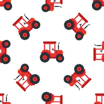 Tapete Traktor nahtlos