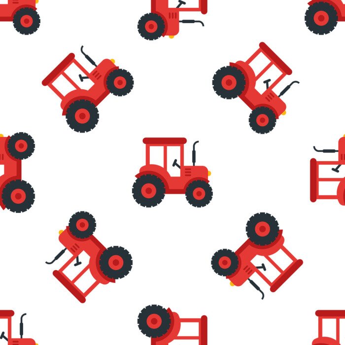 Tapete Traktor nahtlos