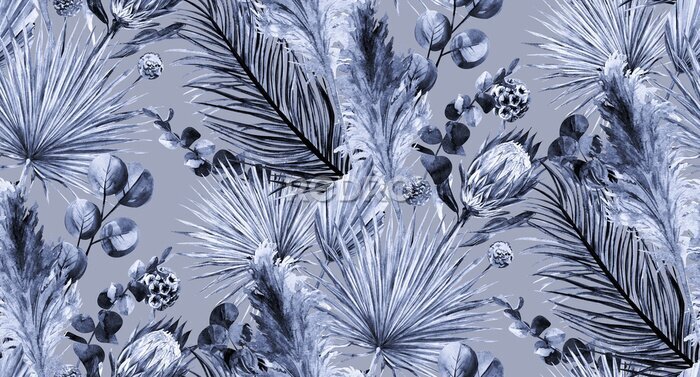 Tapete Tropische natürliche Zusammensetzung