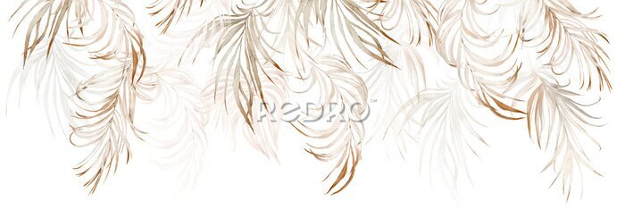 Tapete Tropisches Beige