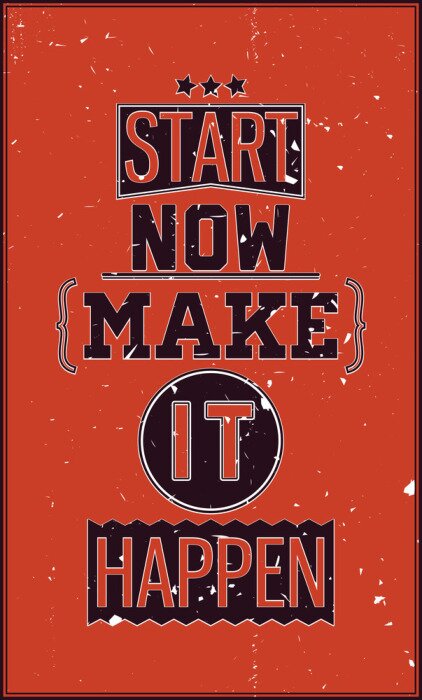 Tapete Typografischer Grunge-Effekt