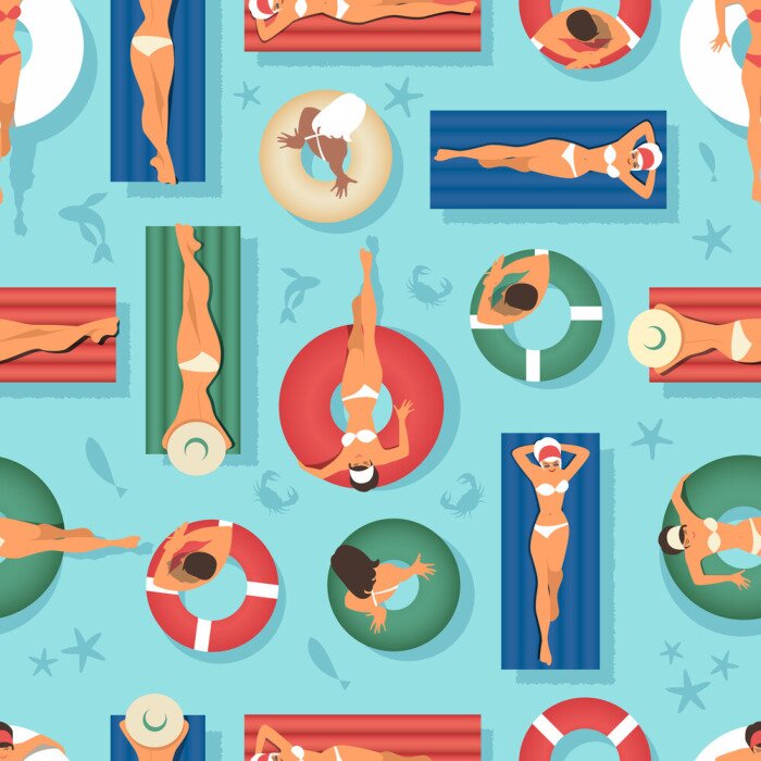 Tapete Urlaub am Pool