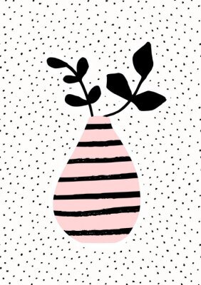 Vasenpflanzen skandinavischer Stil